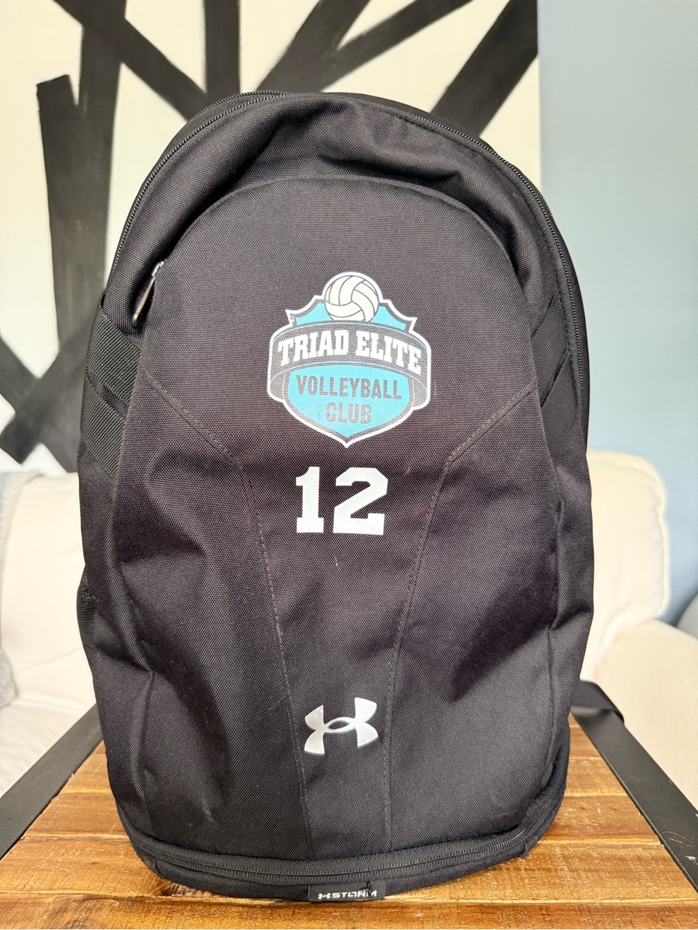 Under Armour Black Volleyball Club Backpack -HUSTLE 5.0 Team
